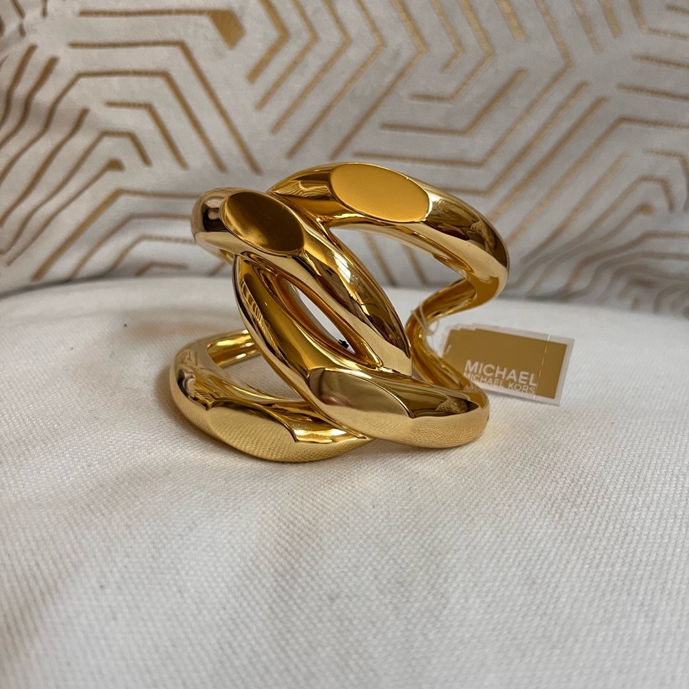 MICHAEL KORS Oversized Precious Metal-Plated Brass
Curb-Link Cuff